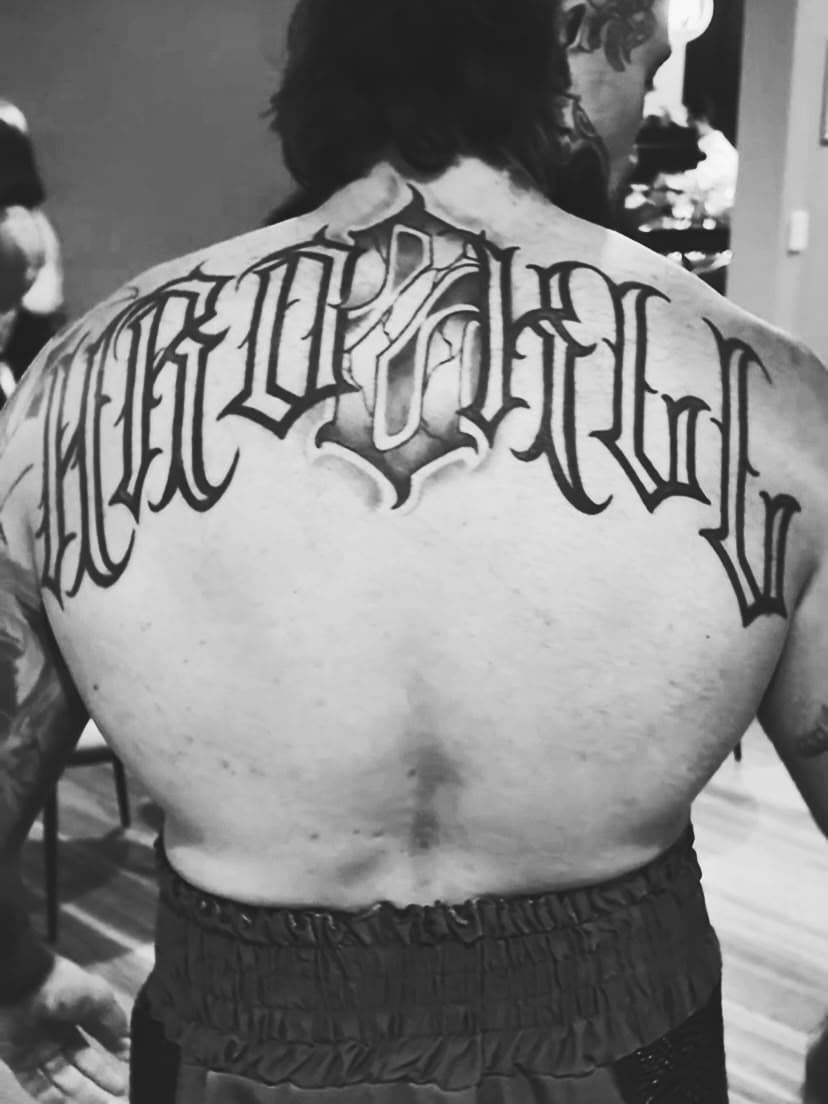 HRD2KLL tattoo black and white